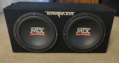 MTX Terminator TNE212D 1200-Watt Dual 12-Inch Subs W/ Enclosure • $50