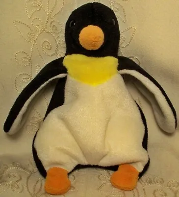 Vintage Ty Beanie Babies WADDLES PENGUIN Beanbag Toy Retired 1995 PVC PELLETS • $24.98