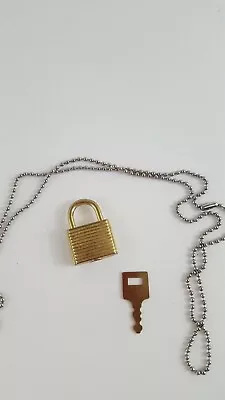Small Metal Padlock Mini Brass Mini 1.25  Tiny Box Travel Lock Jewelry Key Chain • $3.49