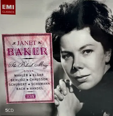 Icon: Janet Baker The Beloved Mezzo Sings 5CD Mahler Elgar Berlioz Etc EMI NM • £31.34