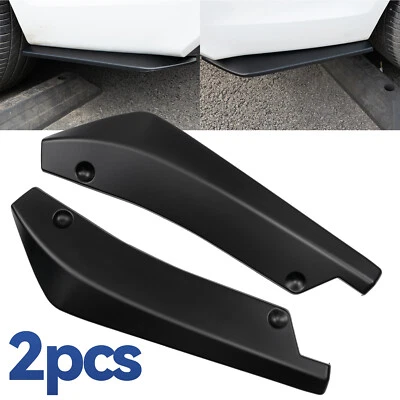 2pcs Car Rear Bumper Apron Diffuser Splitter Canard Spoiler Universal Side Skirt • $17.15