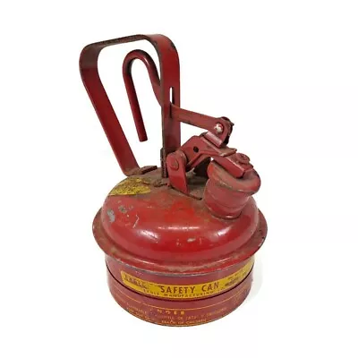 Vintage Eagle Steel Safety Gas Can 1/4 US Gallon Quart Model UI-2S Steampunk • $42.99