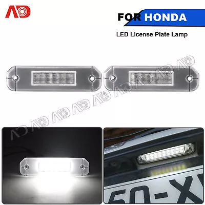 2x 2D LED License Plate Light Lamp For Honda Civic Coupe Hatchback Sedan Del Sol • $12.95