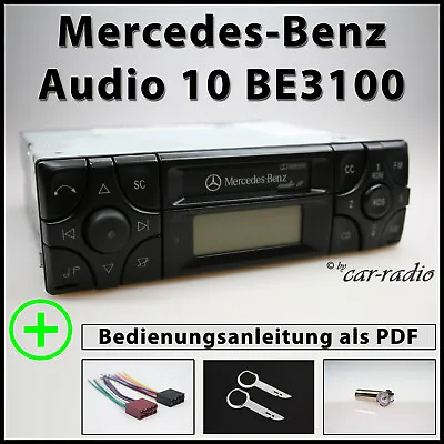 Genuine Mercedes Audio 10 BE3100 Cassette Radio Becker Radio A2108200986 Set • $225.72