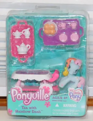 TEA With RAINBOW DASH Cart & Accessories My Little Pony Ponyville NEW • $32.95