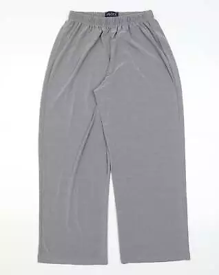 Saloos Womens Grey Polyester Cropped Trousers Size XS L24 In Regular • £8