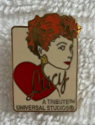 VINTAGE 1992 I LOVE LUCY PIN Lucille Ball RED HAIR Gold Highlights CBS! Rare • $15