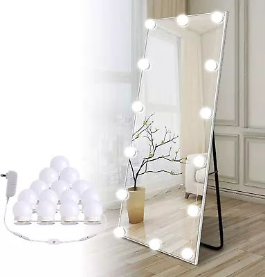 Brightown 14 Bulb Dimmable Hollywood Makeup Mirror Lights 22Ft Adjustable Vanit • $36.92