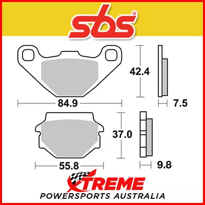 SBS Sintered Rear Brake Pads For Maico 500 MX 1994-1998 • $49.95
