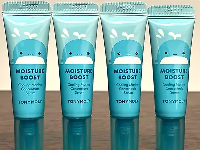 4x TONYMOLY MOISTURE BOOST Cooling Marine Concentrate Serum 0.33oz / 10ml Ea NEW • $13.95