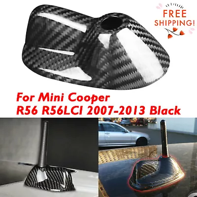 Real Carbon Fiber Roof Antenna Cover For Mini Cooper R56 R56LCI 2007-2013 Black • $22.22