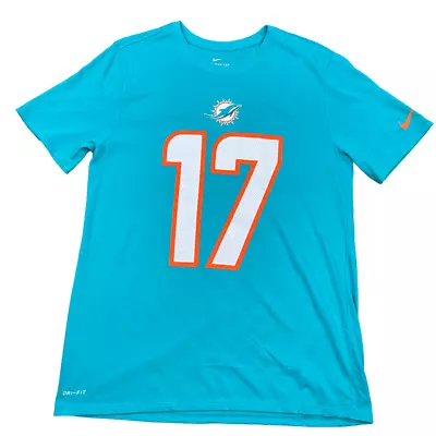 Nike Miami Dolphins Ryan Tannehill T Shirt Men's Size Large L Dri Fit NFL Tee • $13.19