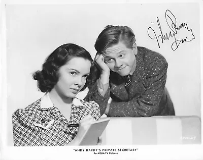 Mickey Rooney Rare Original Autograph Hand Signed Signature Photo • $225