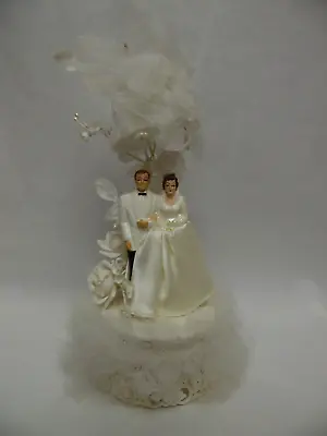 Vintage Wedding Cake Topper 9-1/2 Inches Tall • $24.95