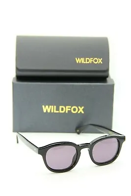 New Wildfox Smart Fox Black Grey Lens Authentic Frames Sunglasses 52-23 Case • $71.50