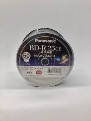 Panasonic 50 Blu Ray 25GB BD-R Printable Bluray Discs 6X Speed Japan Import • £171.80