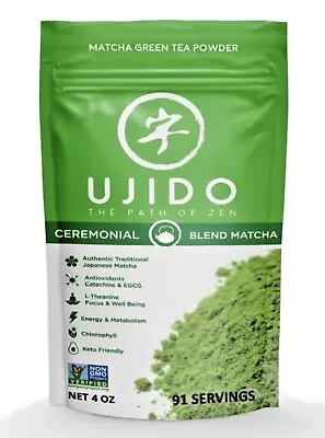 Ujido Ceremonial Blend Matcha Green Tea Powder 4 Oz - Best By 7/30/2026- NEW • $19.99