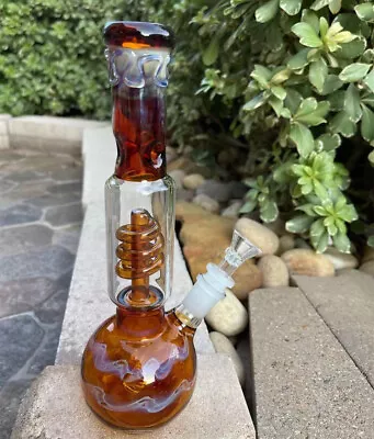 Vintage Percolated 11  Glass Beaker Base Bong • $62.69