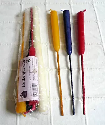 Bundle Of 6  Unused  Vintage Outdoor / Garden / Balcony Wax TORCH CANDLES • £15