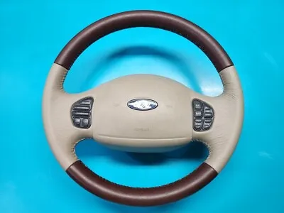 Ford F250/Excursion Custom Two-tone Padded Steering Wheel -  New Leather • $849