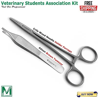 Practice Suture Kit For Veterinary & Medical Students Training Dissecting Forcep • $11.87