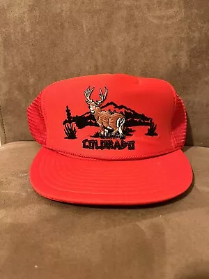 Vintage  Colorado Mule Deer  Hat Adjustable Trucker • $29.99