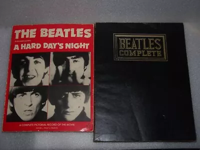 Vintage Beatles Complete Sheet Music Book + Hard Day's Night Pictorial Record • $39.99