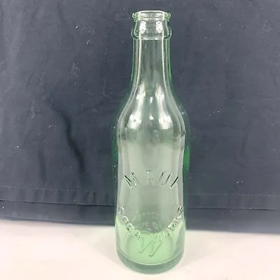 Vintage Maui Soda Works Bottle Hawaii Green Glass Embossed Empty 9 Oz Beverage • $74.99