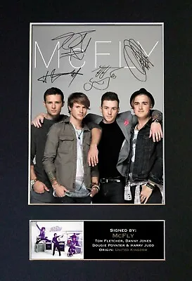 MCFLY Signed Autograph Mounted Photo Reproduction A4 Print 303 • £20.99