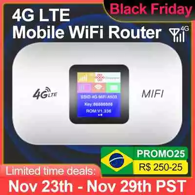 4G Lte Router Wireless Wifi Portable Modem Hotspot Pocket Mifi 150mbps Sim Card • $46.24