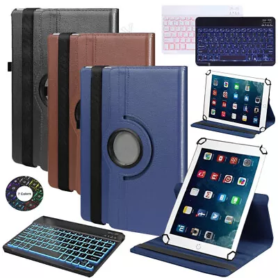 360° Rotating Case Backlit Keyboard Mouse For IPad 7/8/9/10th Gen Air 5 4 Pro 11 • £13.99
