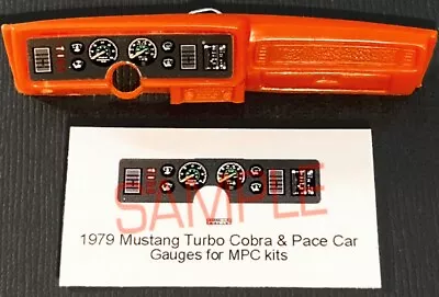 1979 FORD MUSTANG TURBO COBRA & PACE CAR GAUGE FACES - 1/25 Scale MPC —PLS READ • $2.99