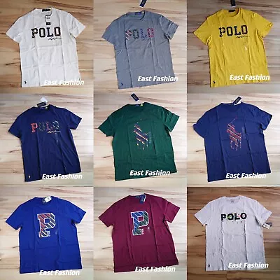 New! Polo Ralph Lauren Crew Tee T- Shirt - Stripe Signature Prep -pony • $39.99