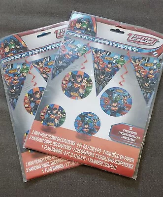 $8.96 • Buy Two Justice League DC Super Hero Party Decoration Kits Batman Superman Etc New