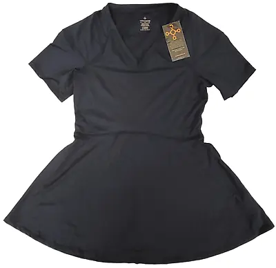 Tommie Copper Womens Navy Blue Fit &Flare Shoulder Support Compress Shirt -PK SZ • $15.99