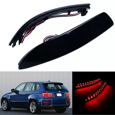 $24.29 • Buy 2x Smoke Lens LED Rear Bumper Reflector Stop Brake Lights For 2011-2013 BMW X5 M