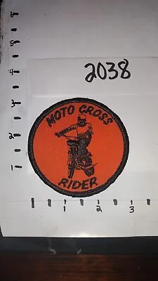 Vintage Sew On Patch Moto Cross Rider • $6