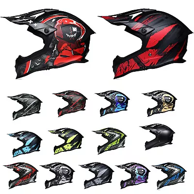 DOT Dual Sport Off Road Helmet Motorcycle Motocross Dirt Bike ATV MX Helmet • $89.99