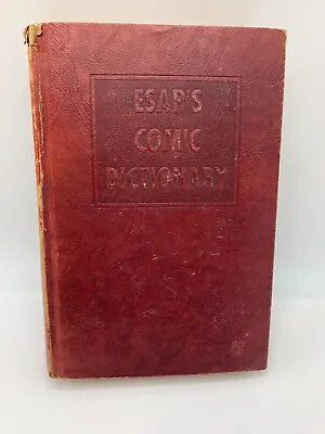 Vintage Escars Comic Dictionary First Edition 1943 By Harvest House • $12.96