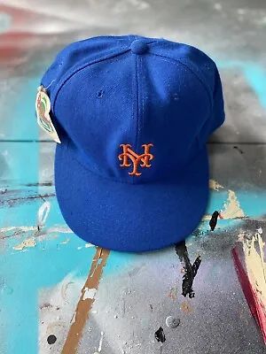 VTG NEW YORK METS DIAMOND COLLECTION NEW ERA FITTED CAP NWT  90s MLB SZ 7 1/2 • $74.99