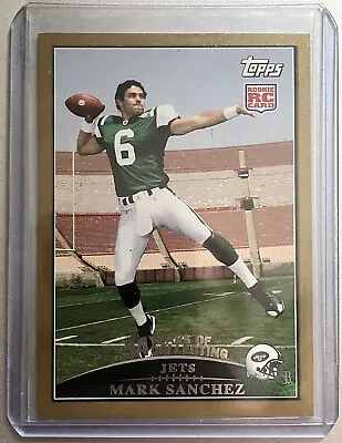 2009 Topps Football Gold Rookie Mark Sanchez #440 /2009 RC New York Jets • $4.99