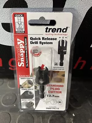 £17.99 • Buy Trend Snappy Pc12 Plug Cutter 12.7mm ( 1/2 ) Snap/pc/12