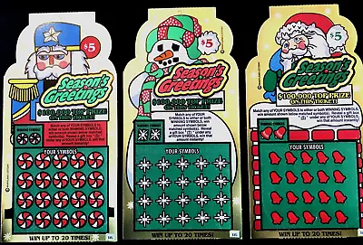 Nutcracker & Xmas Theme Instant SV Lottery Tickets. No Cash Value • $5