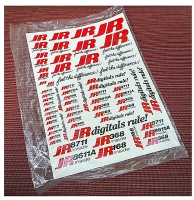 Vintage RC Radio JR Propo Sport Decal Sticker Sheet Factory Digitals Rule Vers#1 • $6.46