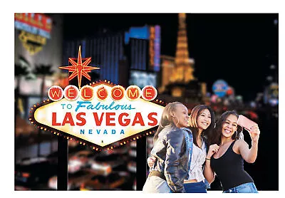 Welcome To Las Vegas Scene Casino Backdrop Banner Decoration Photo Booth (3pcs) • $24.99