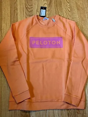 $40 • Buy NWT Peloton Orange Classic Crewneck Sweatshirt Size Small Retails $68 🔥🔥🔥