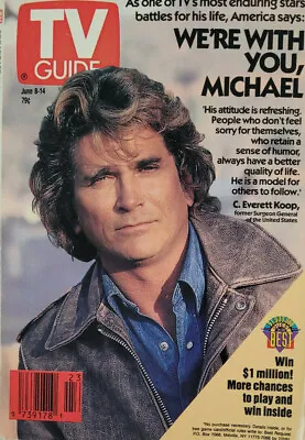 TV Guide June 1991 Magazine Michael Landon Cancer Susan Lucci Simpsons NoML GD • $12.50