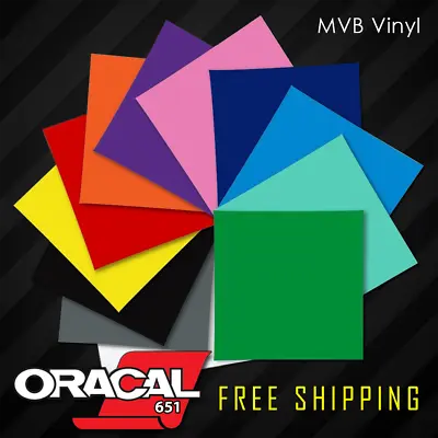 12  X 12  ORACAL 651 Vinyl Sheets | Silhouette Cricut Craft 056 091 090 404 070 • $15.99