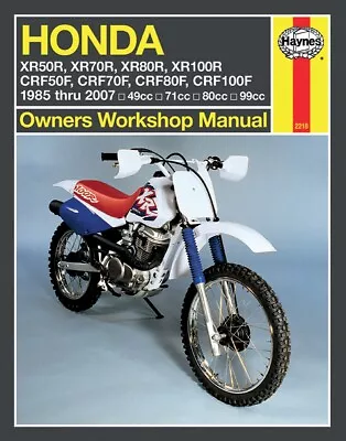 Haynes Honda XR80R/XR100R CRF80F/100F 85-04 Repair Manual 2218 • $49.95