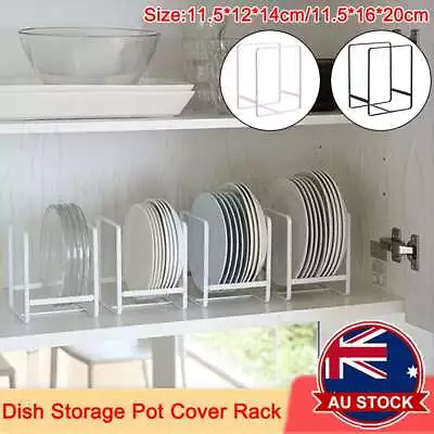 Plates Chopping Board Holder Dishes Storage Shelves Kitchen Rack Iron Cabinet AU • $11.99